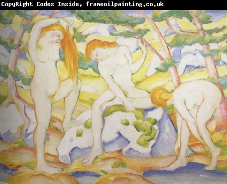 Franz Marc Bathing Girls (mk34)